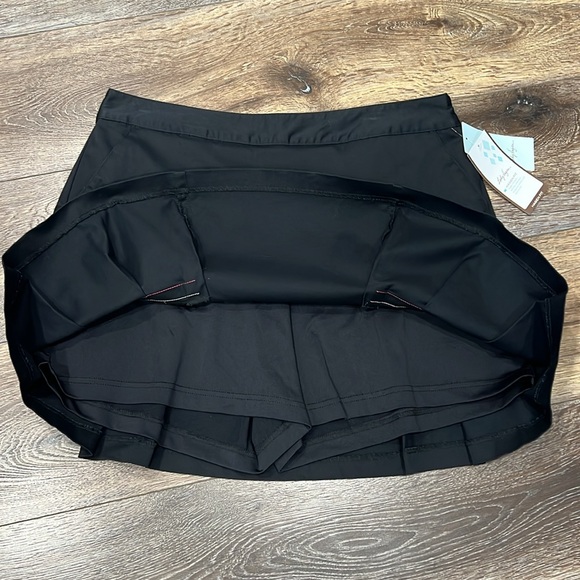 NWT Lady Hagen Black Pleated Dorset Tennis / Pickleball Athletic Skort 🎾🏓 - Picture 3 of 6